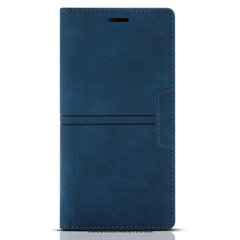 Puhelinkuoret iPhone 13 Pro Kotelot Flip Tyylikäs Nahkaompelumagneettinen Lukko