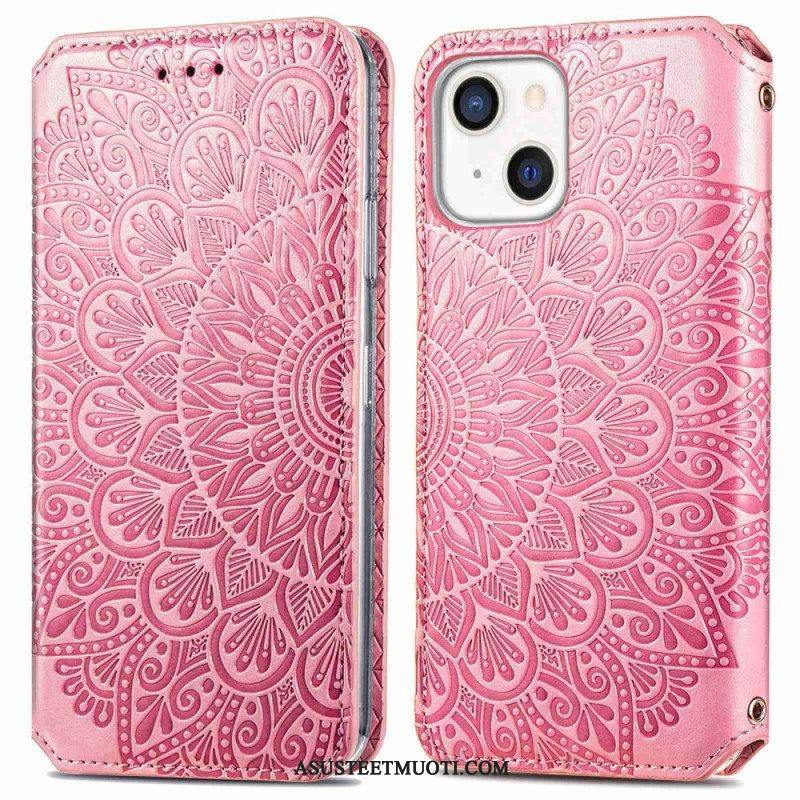 Puhelinkuoret iPhone 14 Plus Kotelot Flip Mandala