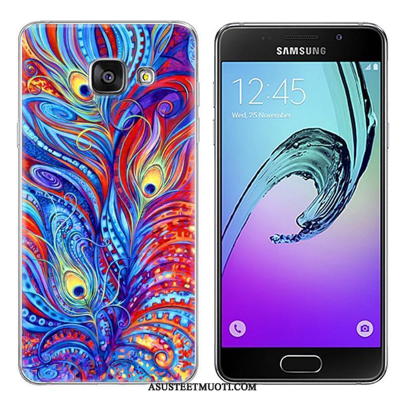 Samsung Galaxy A3 2017 Kuoret Violetti Uusi Maalaus Kotelo Tähti