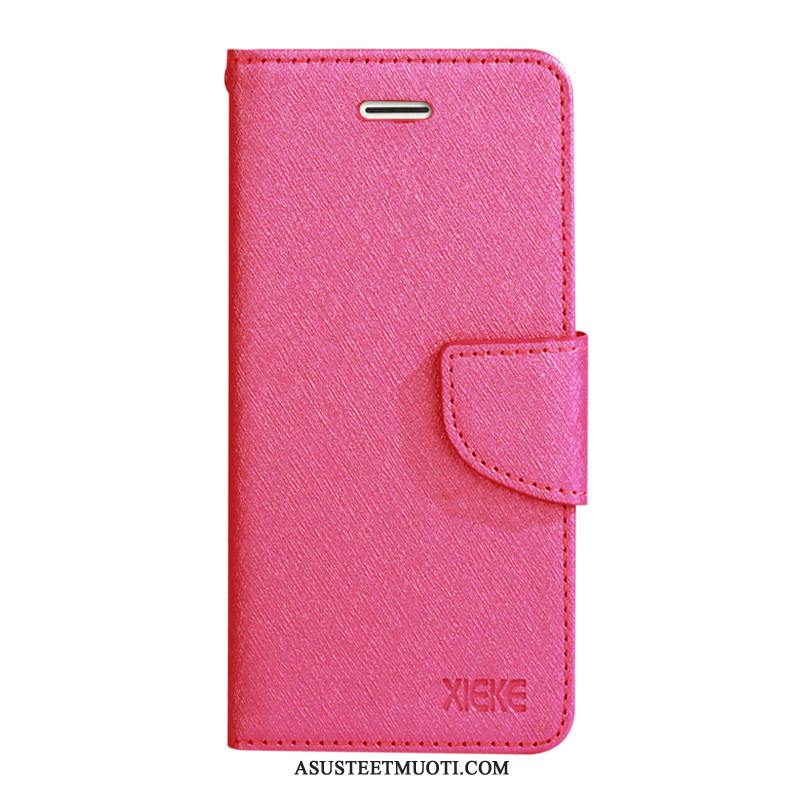 Samsung Galaxy A51 Kuoret Nahkakotelo Violetti Punainen Puhelimen Kuori