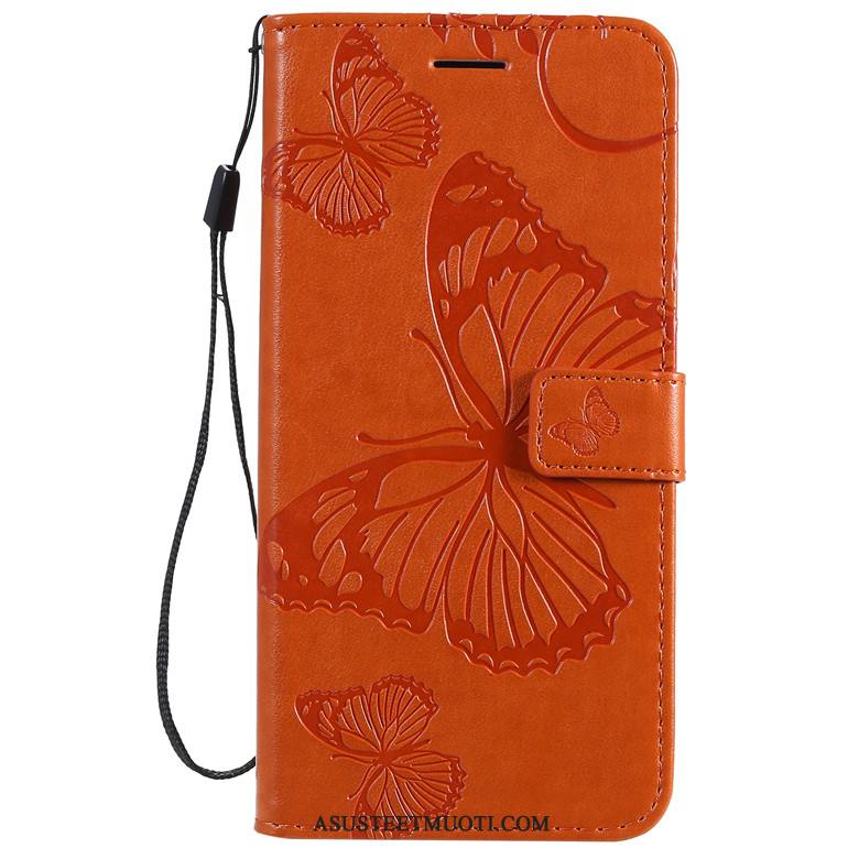 Samsung Galaxy A51 Kuoret Näytönsuojus Perhonen Puhelimen Oranssi Tähti