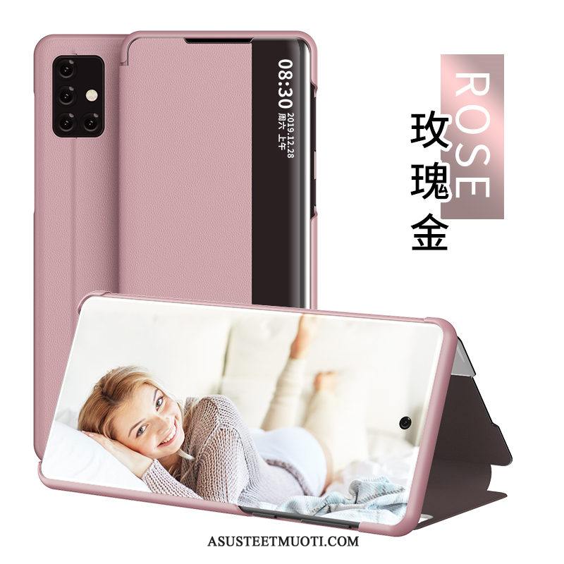 Samsung Galaxy A51 Kuori Kuoret Puhelimen Kulta Pinkki Karkaisu