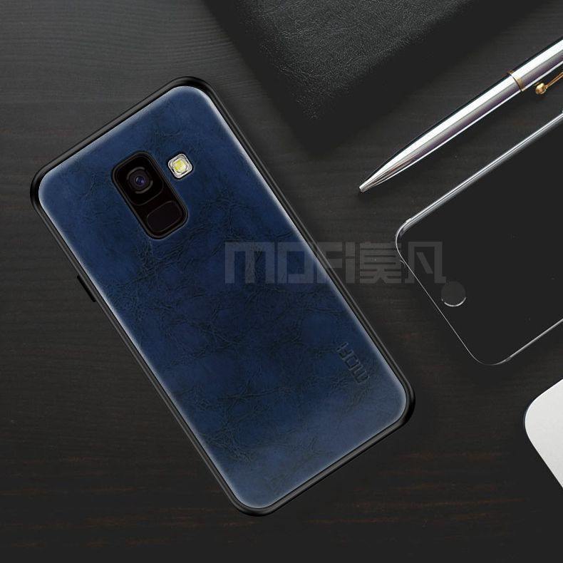 Samsung Galaxy A6 Kuoret Liiketoiminta Kotelo Silikoni Sininen Ohut