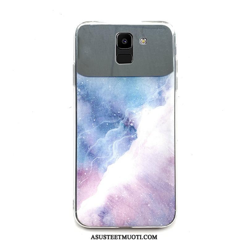 Samsung Galaxy A6 Kuori Kuoret Peili Puhelimen Persoonallisuus Väriset Pehmeä Neste