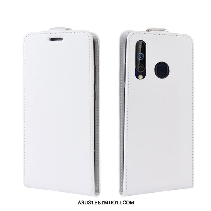 Samsung Galaxy A60 Kuoret Valkoinen Suojaus Puhelimen Nahkakotelo Kuori