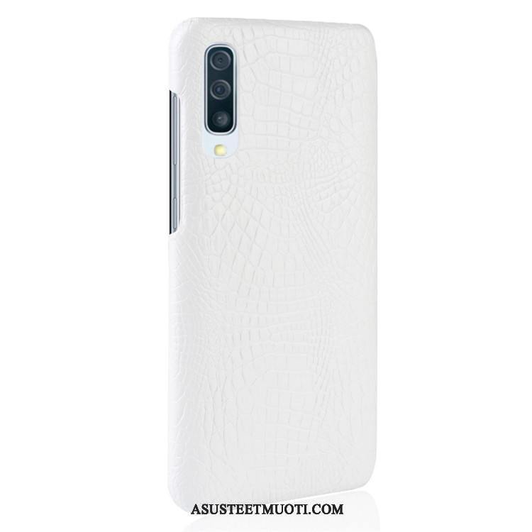 Samsung Galaxy A70 Kuoret Kova Kuori Kukkakuvio Valkoinen Kotelo