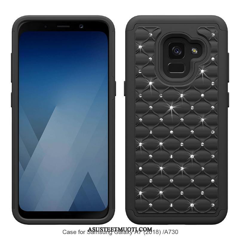 Samsung Galaxy A8 Kuoret Kuori Tähti Musta Puhelimen