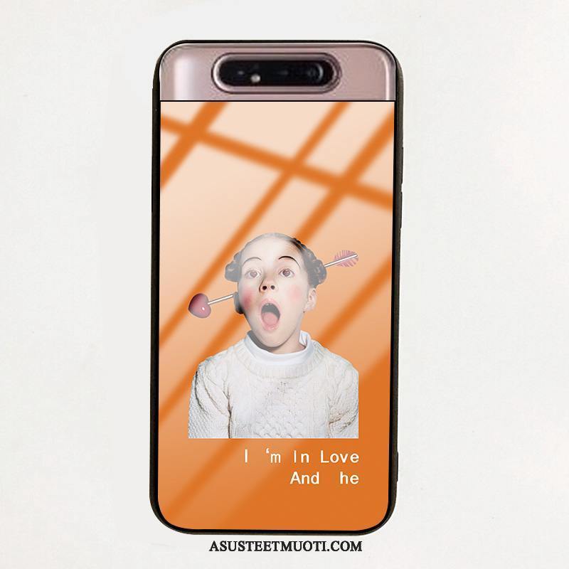 Samsung Galaxy A80 Kuoret Lasi Kuori Puhelimen Luova Kova