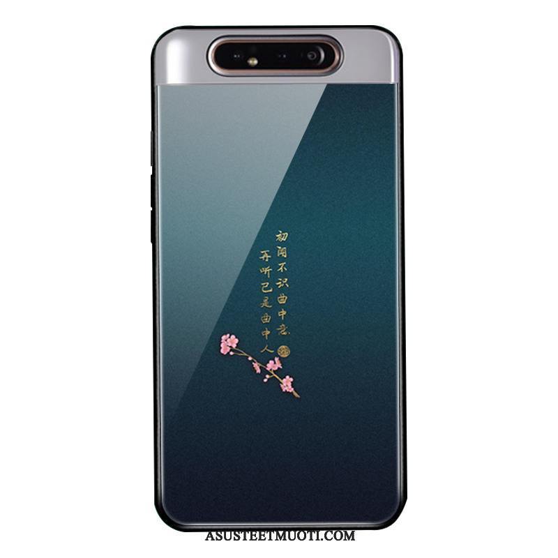 Samsung Galaxy A80 Kuoret Murtumaton Muokata Silikoni Kuori Lasi