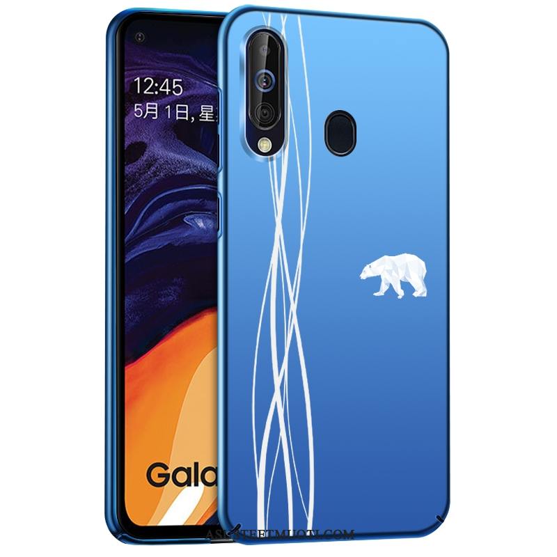 Samsung Galaxy A8s Kuori Kuoret Pesty Suede Sininen Luova Persoonallisuus Suojaus