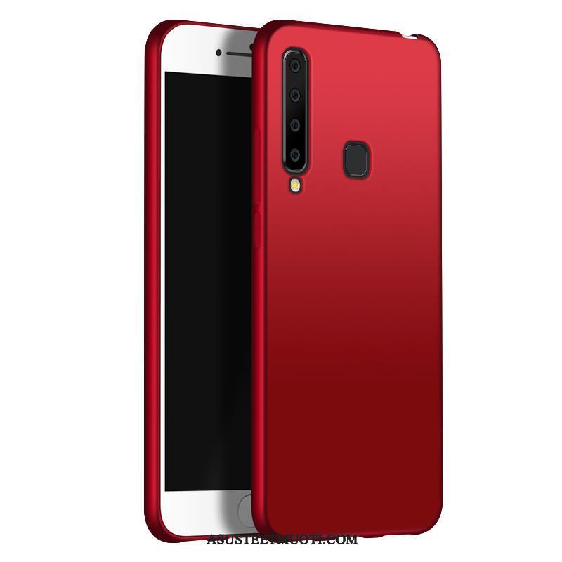 Samsung Galaxy A9 Kuori Kuoret Puhelimen Pesty Suede Punainen Tähti Kotelo