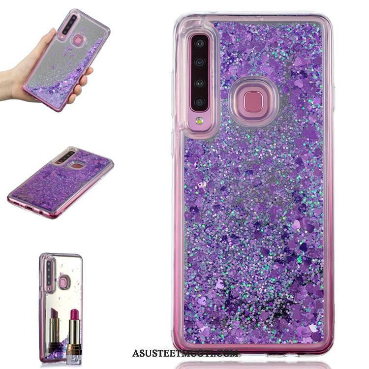 Samsung Galaxy A9 Kuori Kuoret Violetti Kotelo Juoksuhiekka Puhelimen