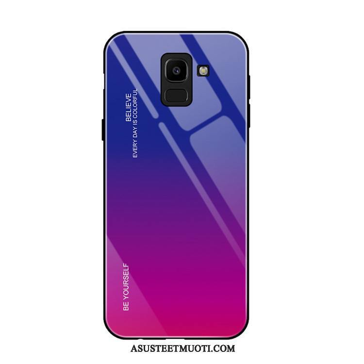 Samsung Galaxy J6+ Kuori Kuoret Violetti Murtumaton Kaltevuus Tähti