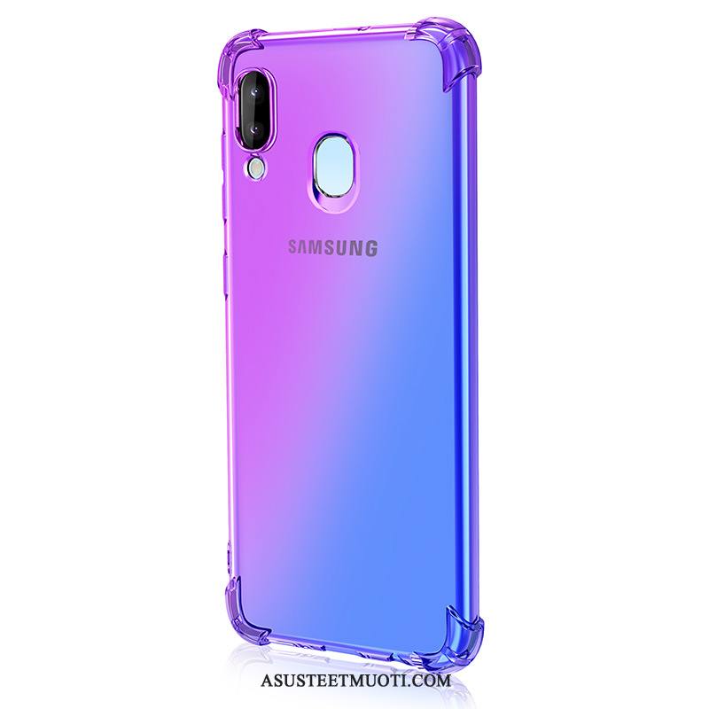 Samsung Galaxy M20 Kuori Kuoret Sininen Violetti Kaltevuus Tähti