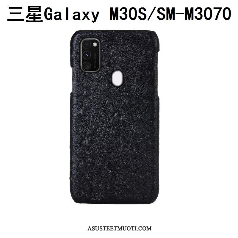 Samsung Galaxy M30s Kuori Kuoret Kotelo Puhelimen Aito Nahka Tila Suojaus