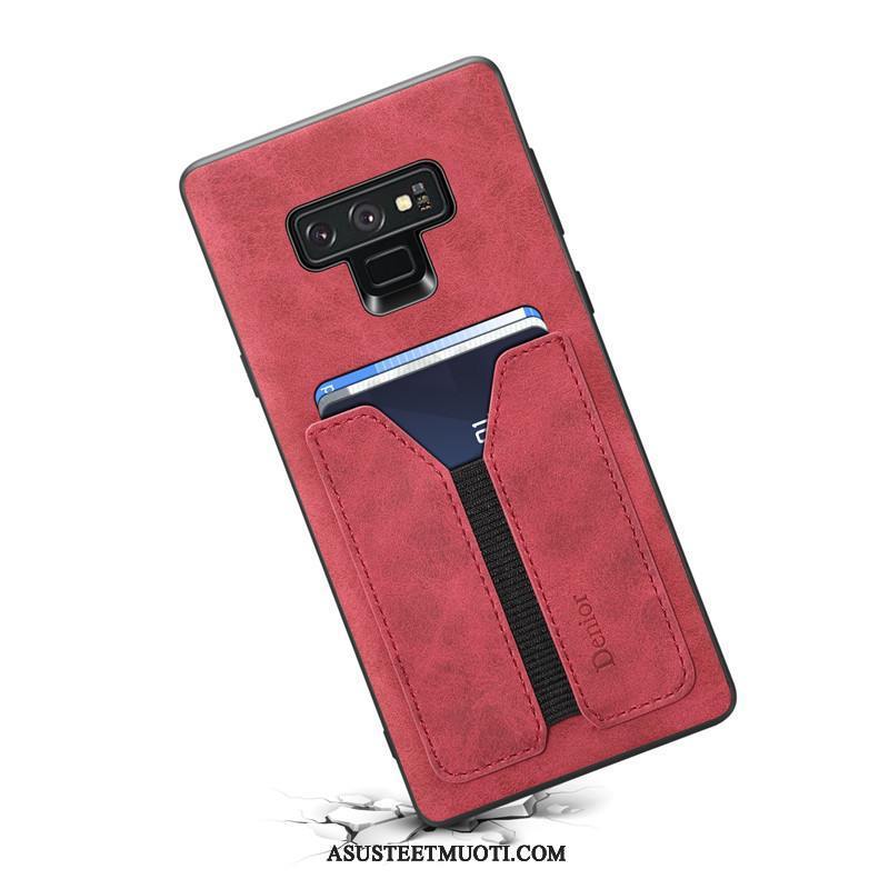 Samsung Galaxy Note 9 Kuoret Kortti Murtumaton Punainen Tähti Kuori