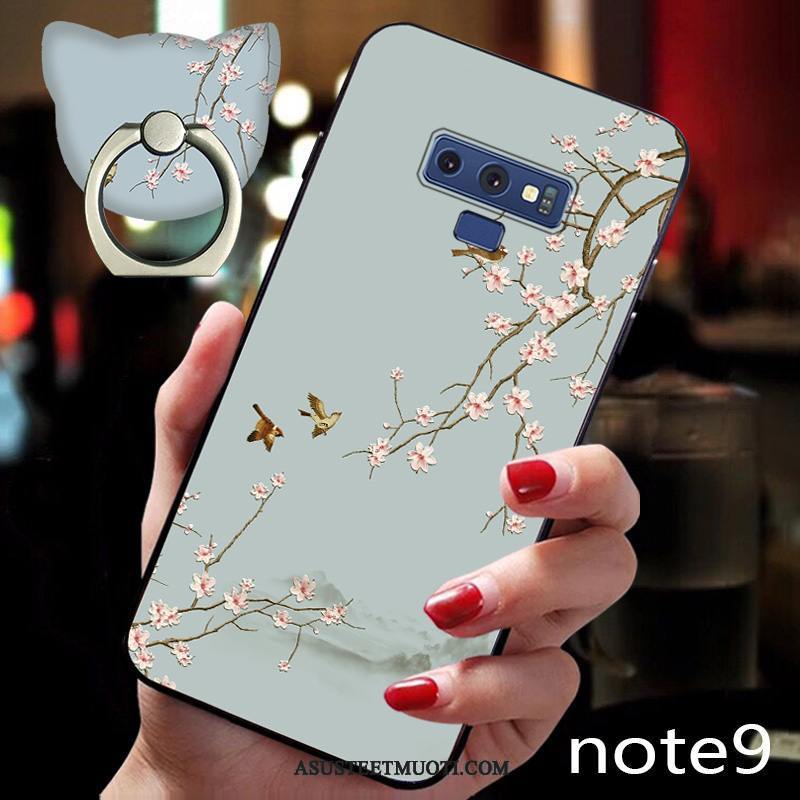 Samsung Galaxy Note 9 Kuoret Pehmeä Neste Silikoni Persoonallisuus Kiinalainen Tyyli Vihreä
