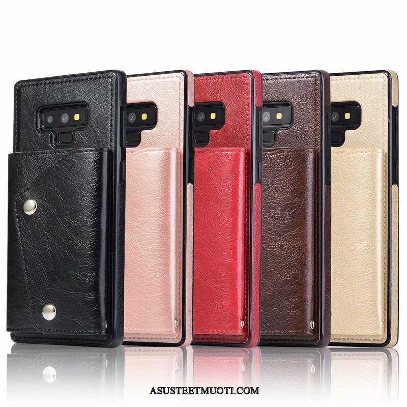 Samsung Galaxy Note 9 Kuoret Pinkki Salkku Puhelimen Murtumaton Kulta