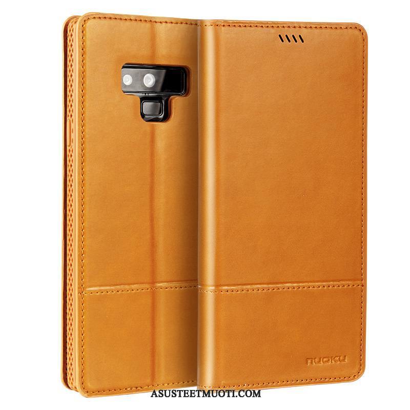 Samsung Galaxy Note 9 Kuori Kuoret Yksinkertainen Kotelo Keltainen Puhelimen