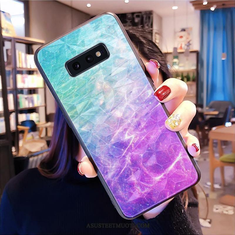 Samsung Galaxy S10e Kuoret Timantti All Inclusive Violetti Kukkakuvio Tähti