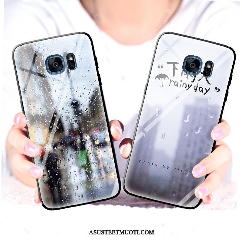 Samsung Galaxy S6 Edge Kuoret Suojaus Harmaa Tähti Puhelimen Kuori