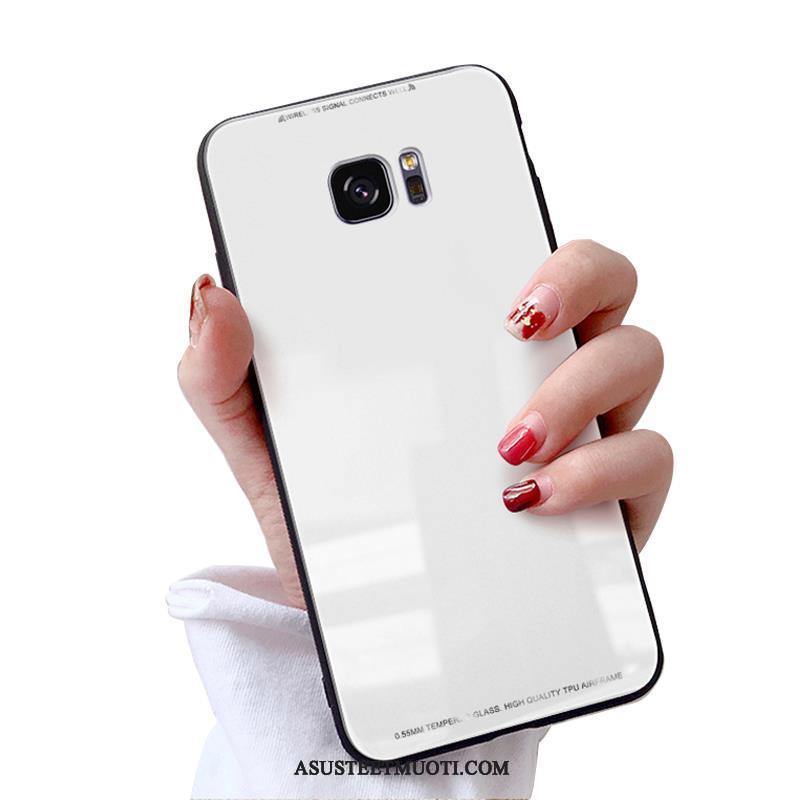 Samsung Galaxy S7 Kuoret Kotelo Trendi Suojaus Valkoinen Tähti