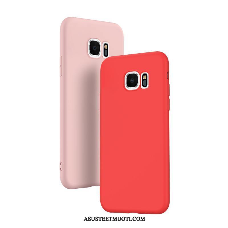 Samsung Galaxy S7 Kuoret Silikoni Net Red Pehmeä Neste Puhelimen Punainen