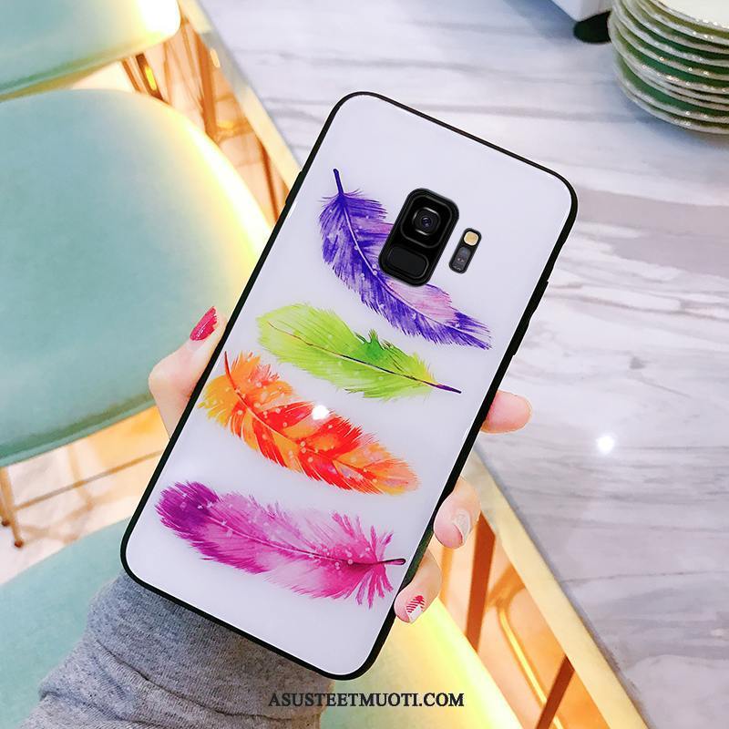 Samsung Galaxy S9 Kuoret Murtumaton Persoonallisuus Kotelo Lasi Violetti