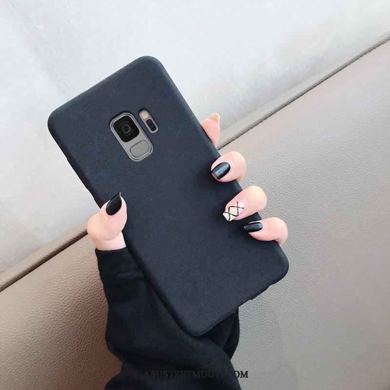 Samsung Galaxy S9 Kuori Kuoret Tuki Murtumaton Musta Silikoni Ultra