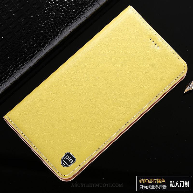 Sony Xperia 1 Kuoret Kotelo Suojaus Kuori Keltainen Nahkakotelo