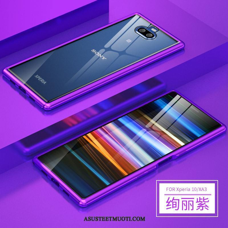 Sony Xperia 10 Kuoret Suojaus Lasi Puhelimen Violetti Kotelo