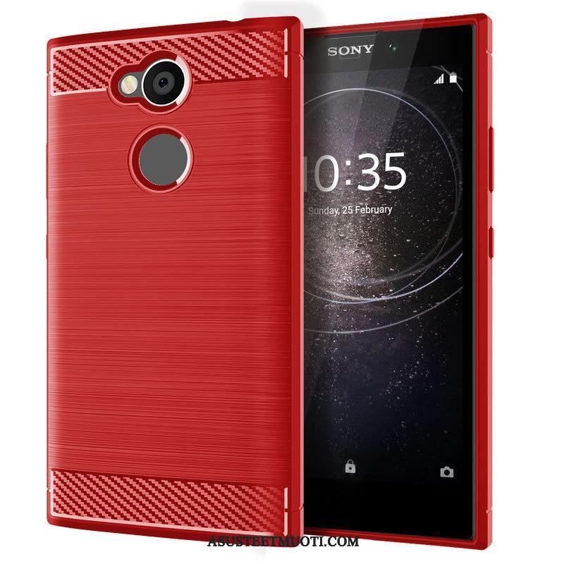 Sony Xperia L2 Kuori Kuoret Punainen Suojaus Kotelo Trendi Puhelimen