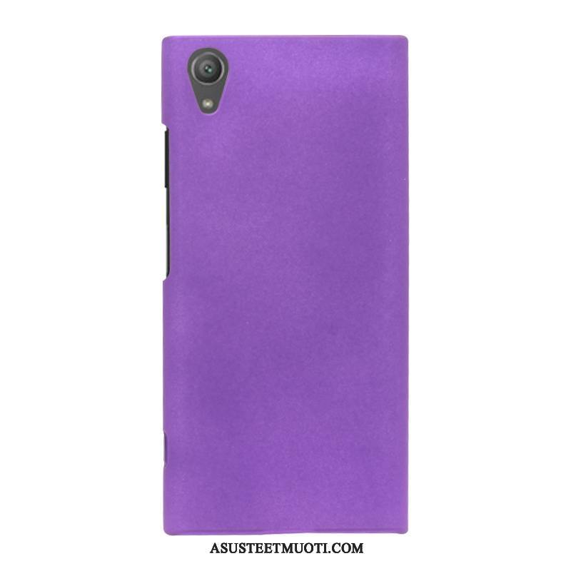 Sony Xperia Xa1 Plus Kuoret Yksinkertainen Kotelo Violetti Puhelimen Kuori
