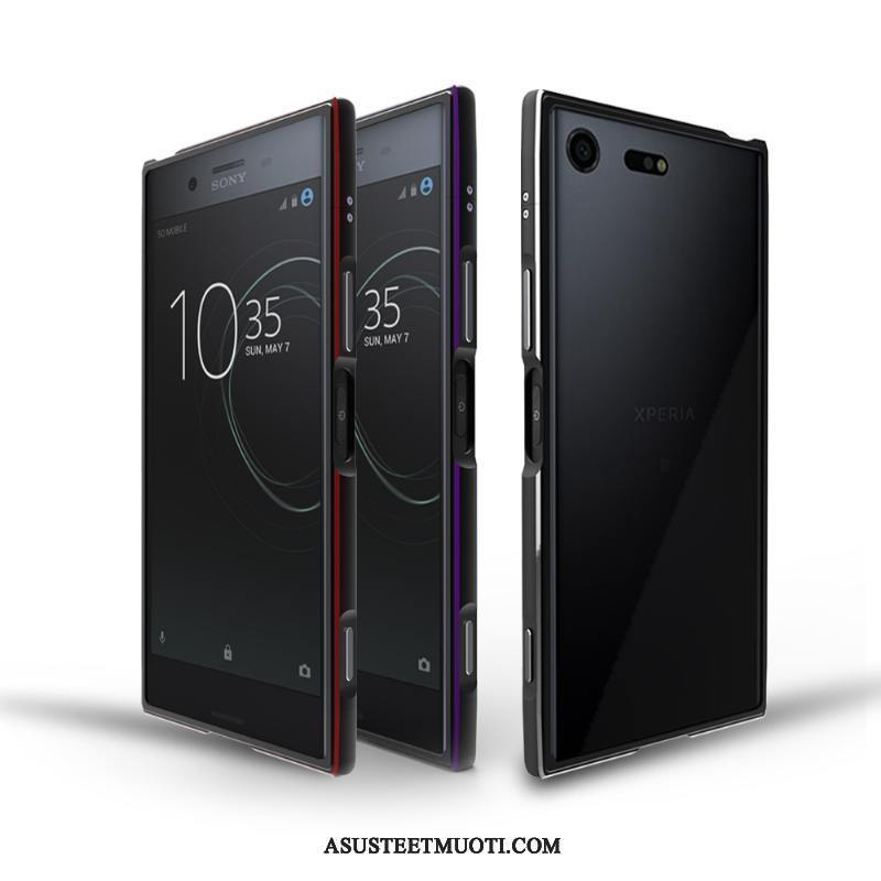 Sony Xperia Xz Premium Kuoret Metalli Puhelimen Musta Suojaus Kotelo