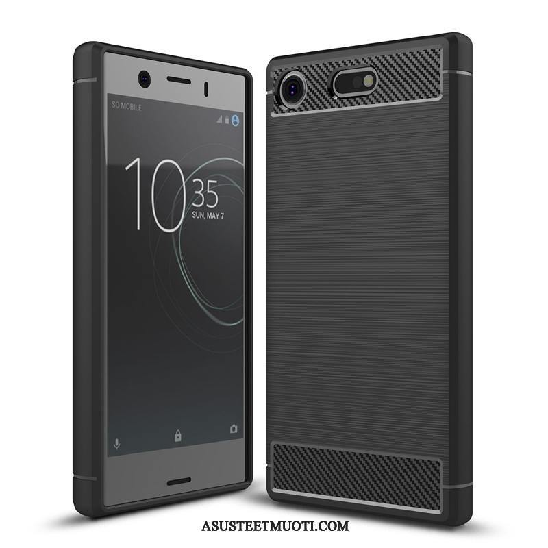 Sony Xperia Xz1 Compact Kuori Kuoret Kuitu Murtumaton Silikoni Suojaus