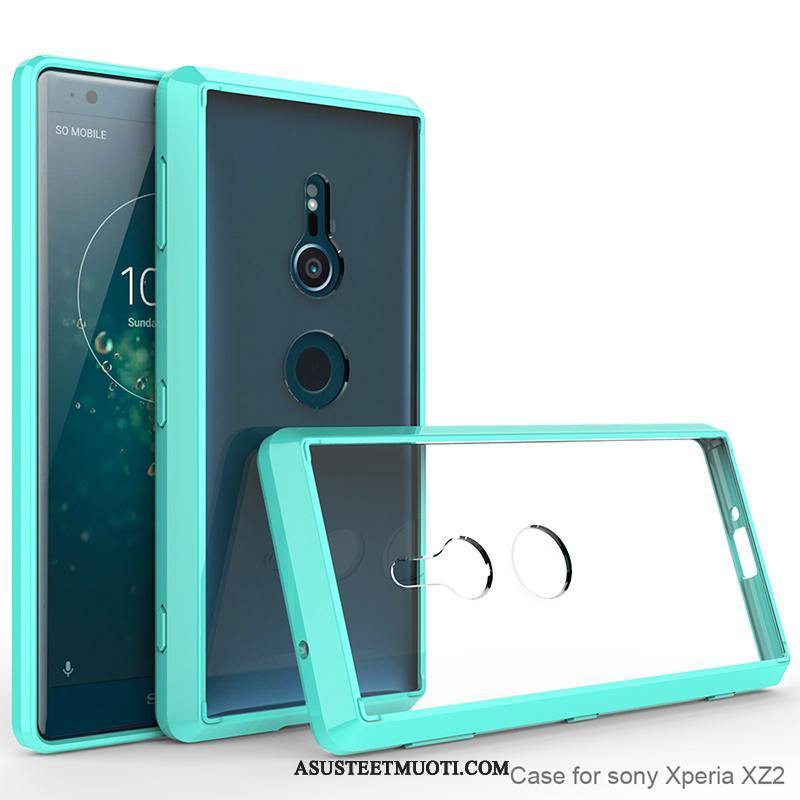 Sony Xperia Xz2 Kuoret Pehmeä Neste Net Red Kuori Silikoni Murtumaton