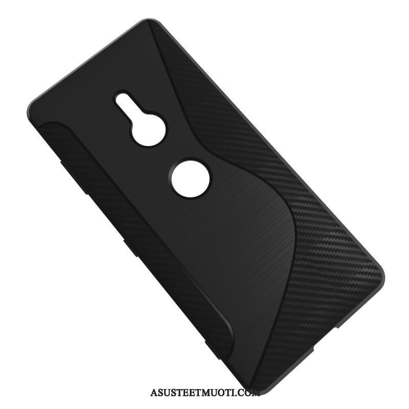 Sony Xperia Xz3 Kuoret Pehmeä Neste Lisävarusteet Kotelo Musta Puhelimen