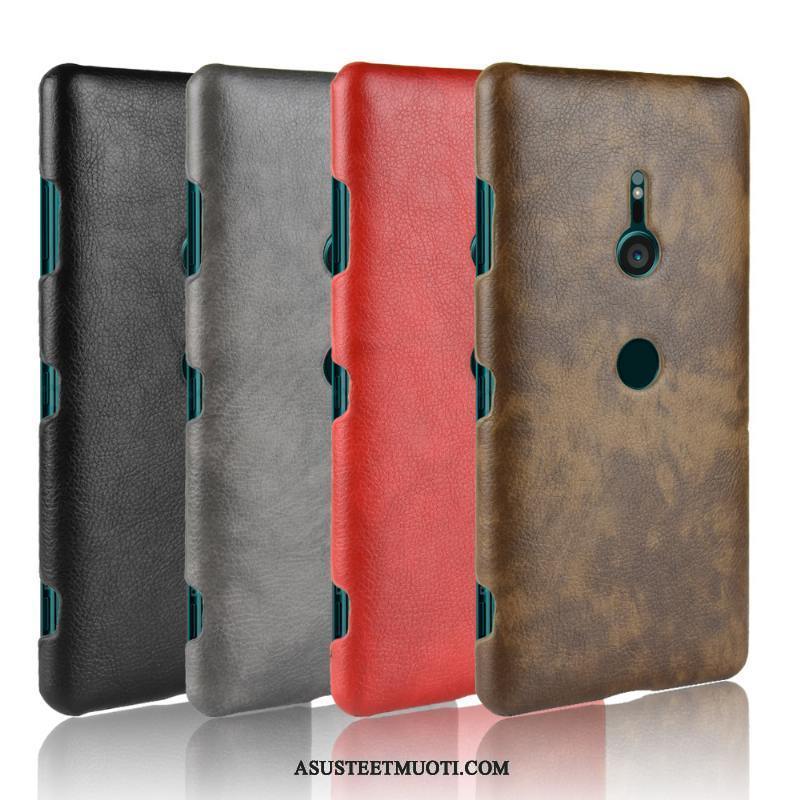 Sony Xperia Xz3 Kuoret Suojaus Kuori Litsi Vuosikerta Kukkakuvio