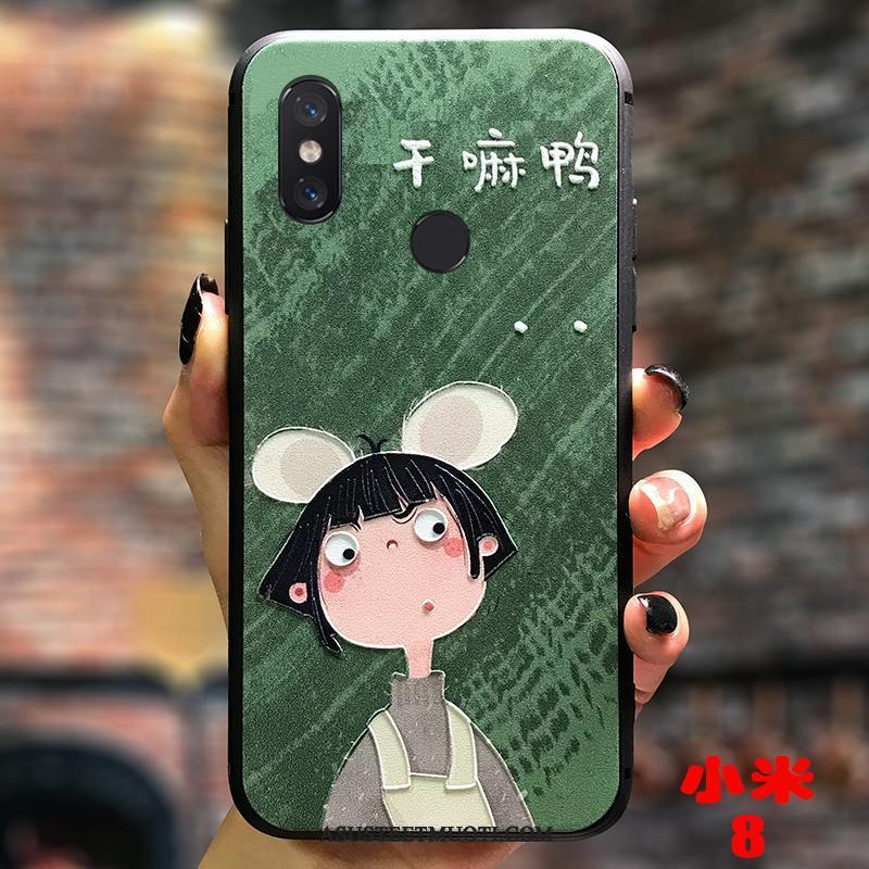 Xiaomi Mi 8 Kuoret Kukkakuvio Pieni Ulotteinen Silikoni Ihana