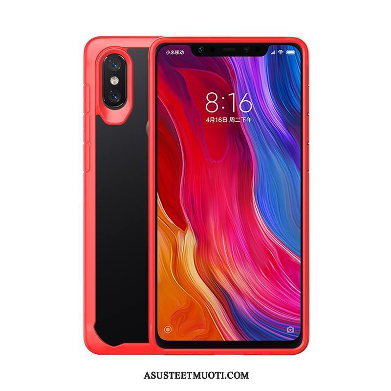 Xiaomi Mi 8 Kuori Kuoret Puhelimen Näytönsuojus Murtumaton All Inclusive Punainen