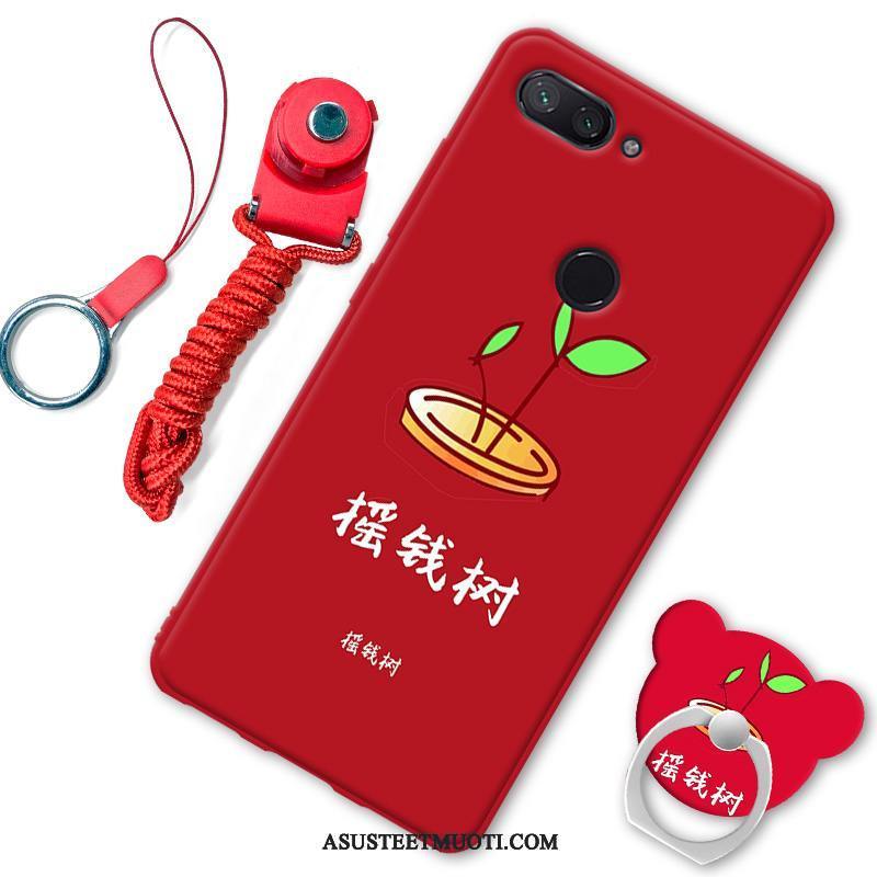 Xiaomi Mi 8 Lite Kuoret Luova Punainen Kuori Suojaus Pieni