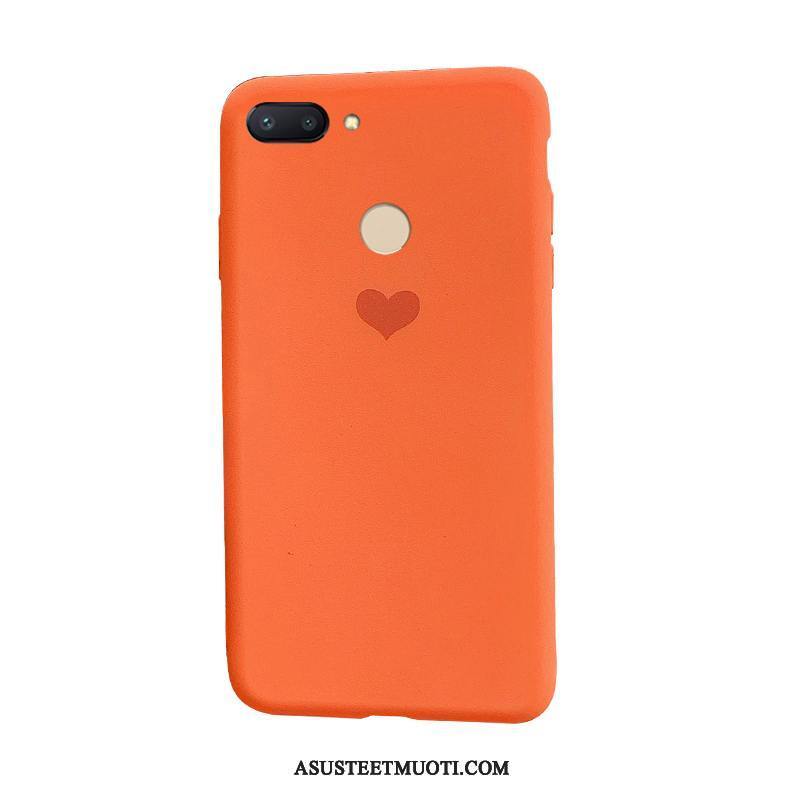 Xiaomi Mi 8 Lite Kuoret Ripustettavat Koristeet Kuori Murtumaton Pehmeä Neste Oranssi