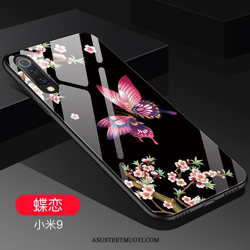 Xiaomi Mi 9 Kuori Kuoret Lasi Kotelo Musta Persoonallisuus