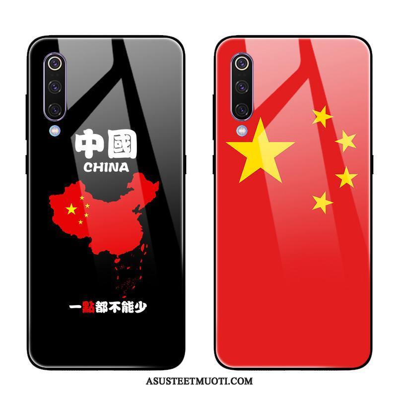 Xiaomi Mi 9 Se Kuoret Punainen Karkaisu Lasi Kotelo Malli