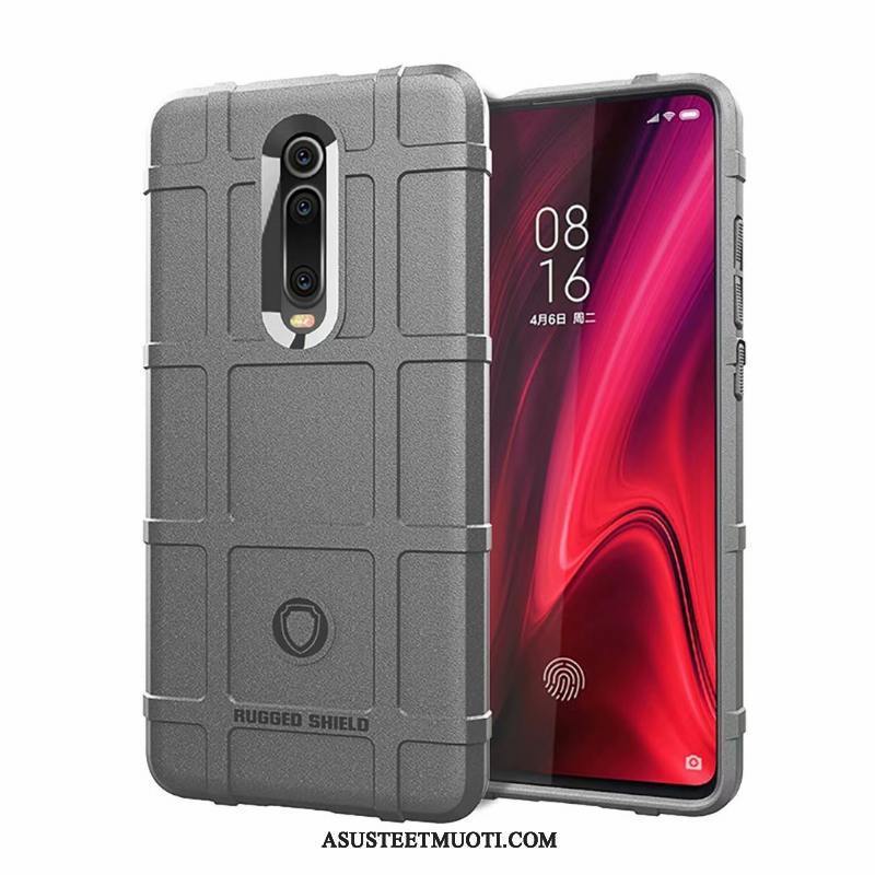 Xiaomi Mi 9t Kuoret Musta Pesty Suede Yksinkertainen Puhdas Kuori