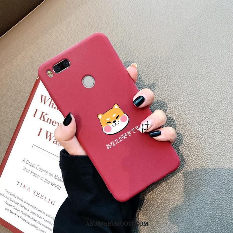 Xiaomi Mi A1 Kuoret Puhelimen Pehmeä Neste Kuori Punainen Kotelo