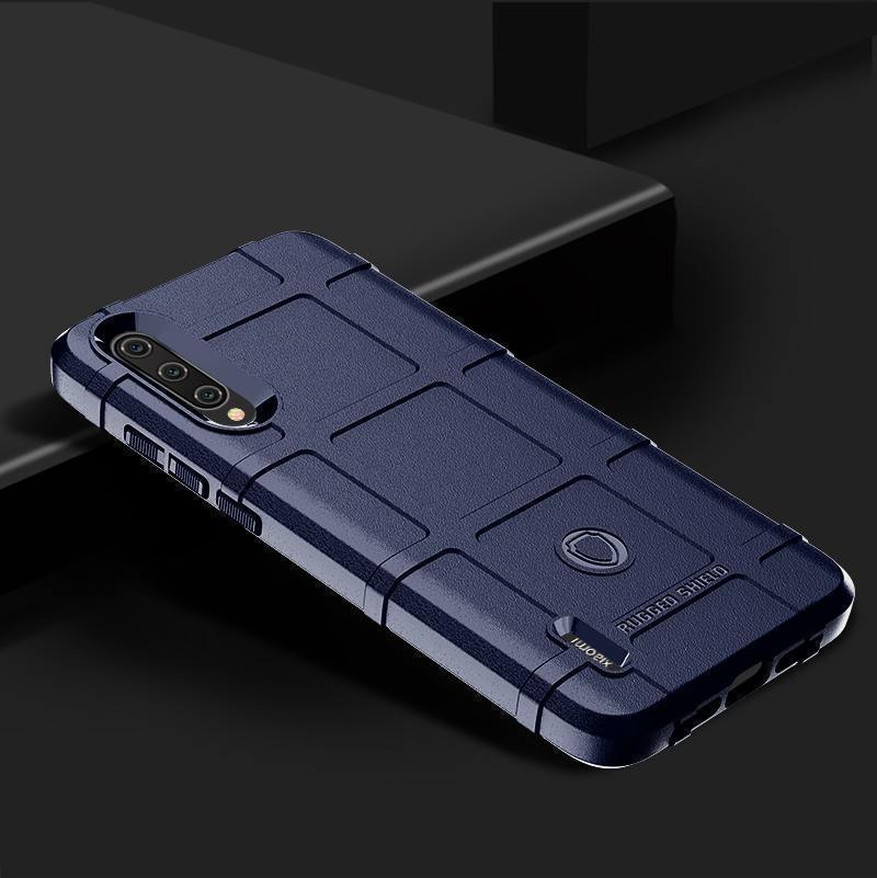 Xiaomi Mi A3 Kuoret Murtumaton Paksut Suojaus Kukkakuvio Sininen