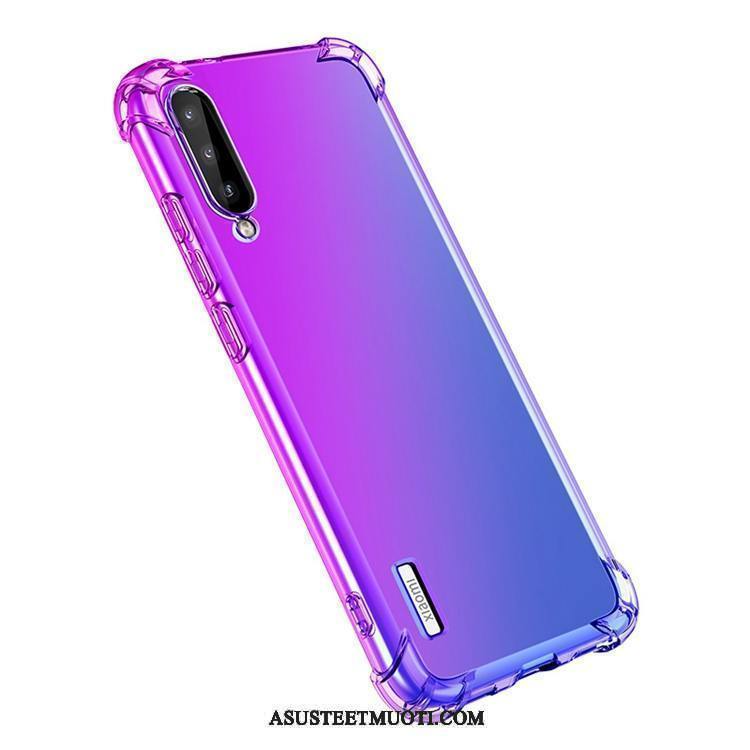 Xiaomi Mi A3 Kuori Kuoret Murtumaton Sateenkaari Violetti Malli Muokata