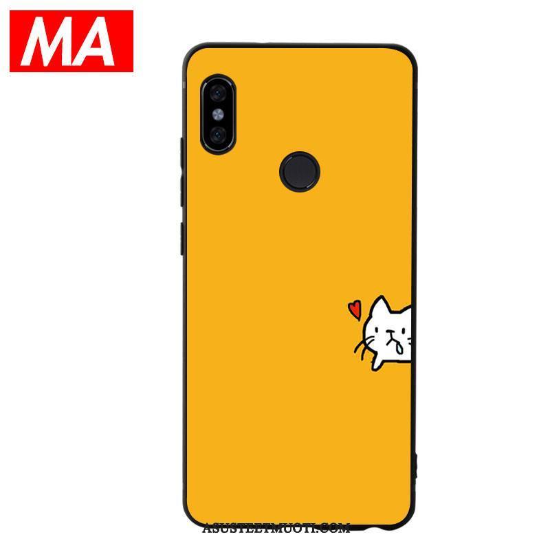 Xiaomi Mi Max 3 Kuoret Kuori Pieni Kissa Keltainen Rakkaus