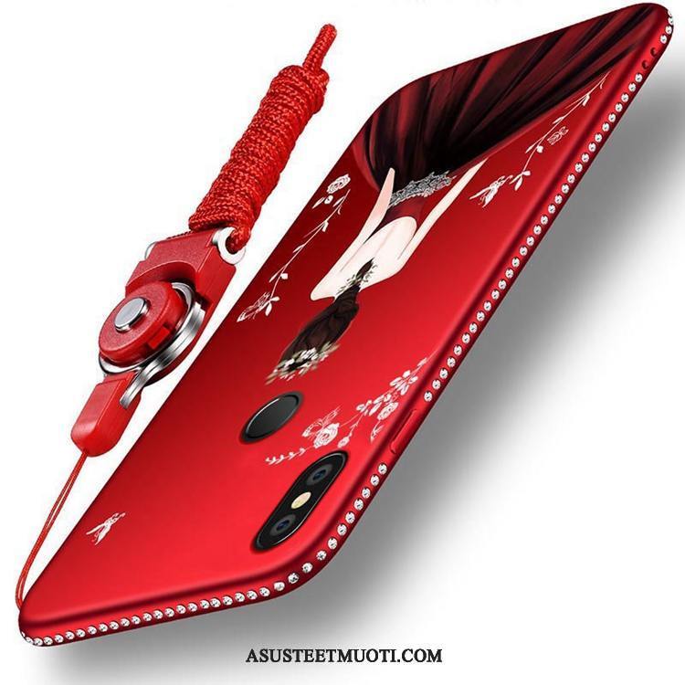 Xiaomi Mi Max 3 Kuoret Ripustettavat Koristeet Murtumaton Kuori Puhelimen Punainen